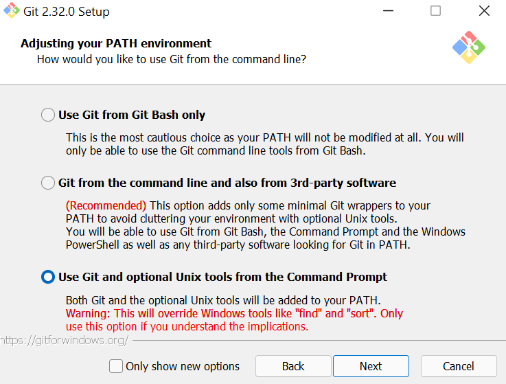 Windows add Git to path